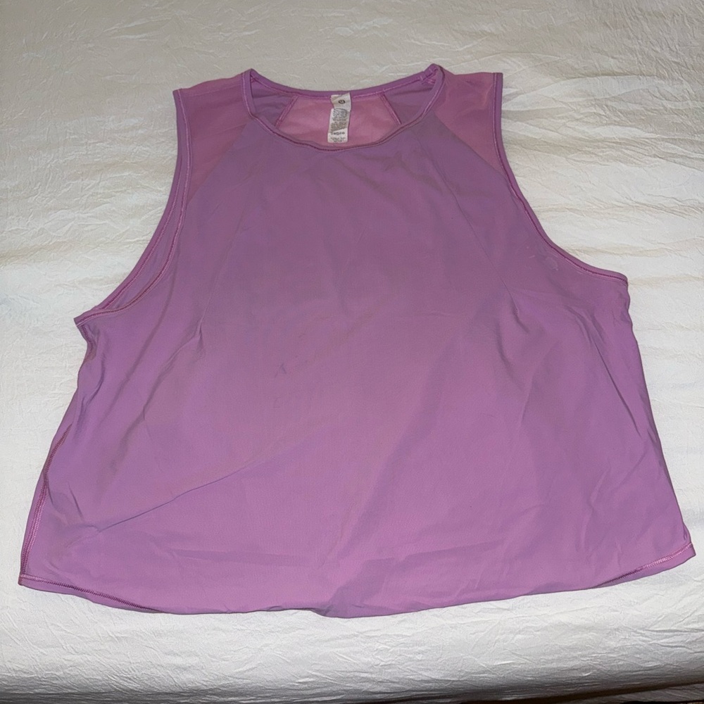 Lululemon sculpt cropped tank top
